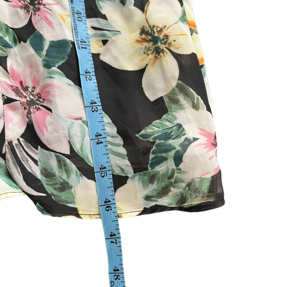 Julia Jordan Floral halter chiffon midi dress Ladies size 2 Black multi - Picture 7 of 8